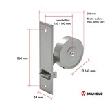 thumbnail of BAUHELD Rollladen Gurtführung 14mm Rolle Weiß 5 Stück