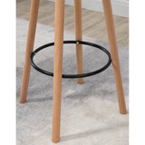 thumbnail of Décoshop26 - Table haute ronde avec repose-pieds hauteur 107 cm en MDF blanc design scandinave TAB10068