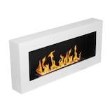 thumbnail of Chimenea de bioetanol de pared, color blanco Siena, L 90 x P 12 x H 40