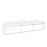 thumbnail of Mueble TV, Televisión, 240x35x45cm, Colgado, Suspendido, Cemento _503_3