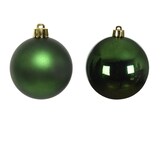 thumbnail of Christbaumkugeln Weihnachtskugeln bruchfest 10cm grün 4er Set