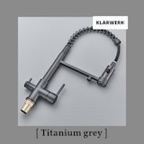 thumbnail of Bernd | Tapete filtrante de 3 vias cinza titânio gastronomia | Torneira de cozinha com osmose de aço inoxidável com mola restaurante com rotação  360°