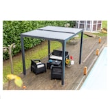 thumbnail of HABRITA Pergola Bioclimatique Aluminium Balcon Et Terrasse 7,20 M2 Gris Anthracite per2430bi