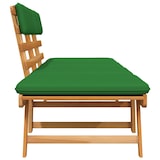 thumbnail of vidaXL Gartenbank mit Auflagen 2-in-1 190 cm Massivholz Akazie