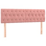 thumbnail of vidaXL Boxspringbett mit Matratze & LED Rosa 140x200 cm Samt