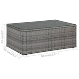 thumbnail of vidaXL 4-tlg. Garten-Lounge-Set mit Auflagen Poly Rattan Grau