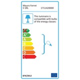 thumbnail of Piantana in metallo dorata con sfera in vetro bianco Ø cm 55x155