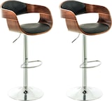 thumbnail of Décoshop26 - Set aus 2 hohen Barhockern mit Fußstütze modernes Design Holz und schwarzer Kunststoff 10_0000788