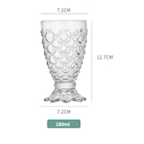 thumbnail of 6 Trinkgläser Set 180ml 6 Gläser Glas Wasser Limonade Vintage  Cognac Wein Retro Cocktail