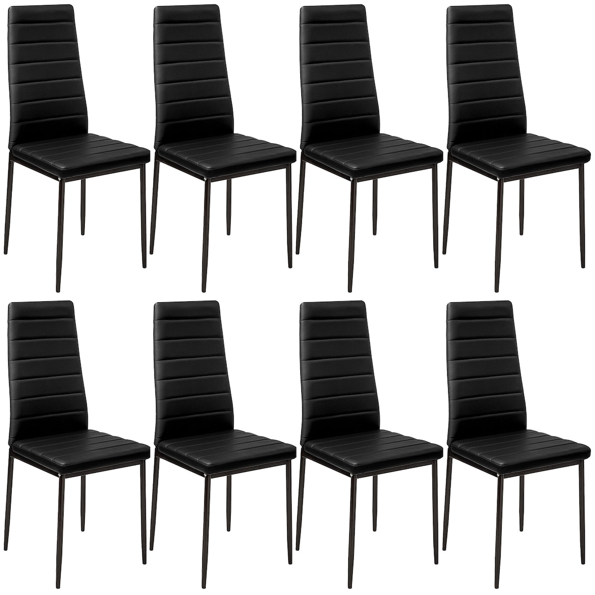tectake Sillas de comedor THOMAS  negro - 404118