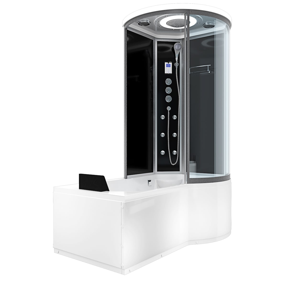 Kombination Badewanne Dusche K55-L33-EC Duschtempel 170x100 cm