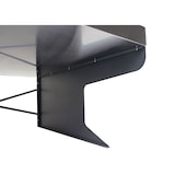 thumbnail of XL robotmaaiergarage met plantenbak HWC-G60, overkapping voor grasmaaier, metaal 47x70x100cm ~ roestvrij staal, antraciet