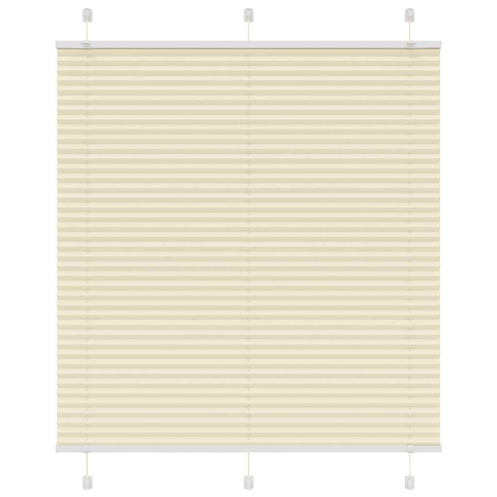 vidaXL Plissee Creme 115x150 cm Stoffbreite 114,4 cm Polyester