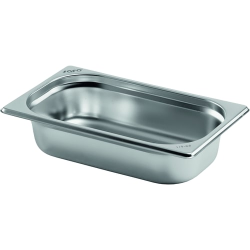 1 x SARO Gastronormbehälter Edelstahl 1/4 GN 200 mm  tief
