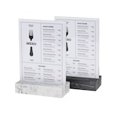 thumbnail of Tischaufsteller Europel A5 Polystone weiß 351021