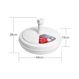 thumbnail of Base para sombrilla rellenable soporte redondo de polietileno blanco pie parasol