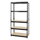 thumbnail of PROREGAL Schwerlastregal Tiger | HxBxT 180x90x45 cm | Fachlast 265kg | Schwarz | Stecksystem Lagerregal Regalsystem