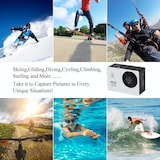 thumbnail of Camera Sport Full HD 1080P Étanche 30m Écran 2' Grand Angle 140° Argent YONIS