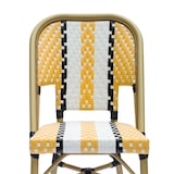 thumbnail of METRO PROFESSIONAL Chaise Pigalle, empilable, aluminium / rotin PE, jaune