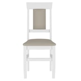 thumbnail of Gepolsterter Massivholz-Stuhl Küchenstuhl Esszimmerstuhl in taupe V-90.71-25WP03