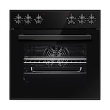 thumbnail of PKM Einbauherdset EHSM3B, EEK A, 3 Backofen Funktionen, Blende in schwarzem Glas