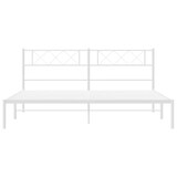 thumbnail of vidaXL Bedframe met hoofdbord metaal wit 193x203 cm