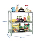 thumbnail of SimonRack Scaffali Metallo Garage 900x800x400 mm, 3 Ripiani in Acciaio, Portata, 100 kg per Ripiano, Zincato – Comfort