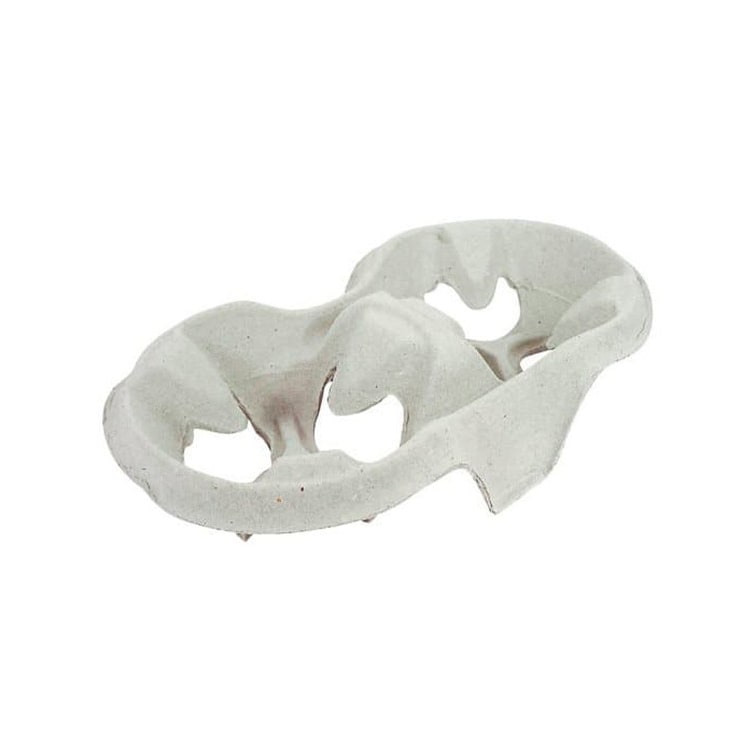 MONOUSO - Bandeja 2 Portavasos de Cartón (20 Uds)