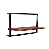 thumbnail of SIT Möbel Casier à vin mural en bois de manguier avec métal recyclé, finition naturelle et 1 étagère | L 65 x P 25 x H 35 cm