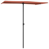 thumbnail of vidaXL Parasol met aluminium paal 180x110 cm terracottakleurig