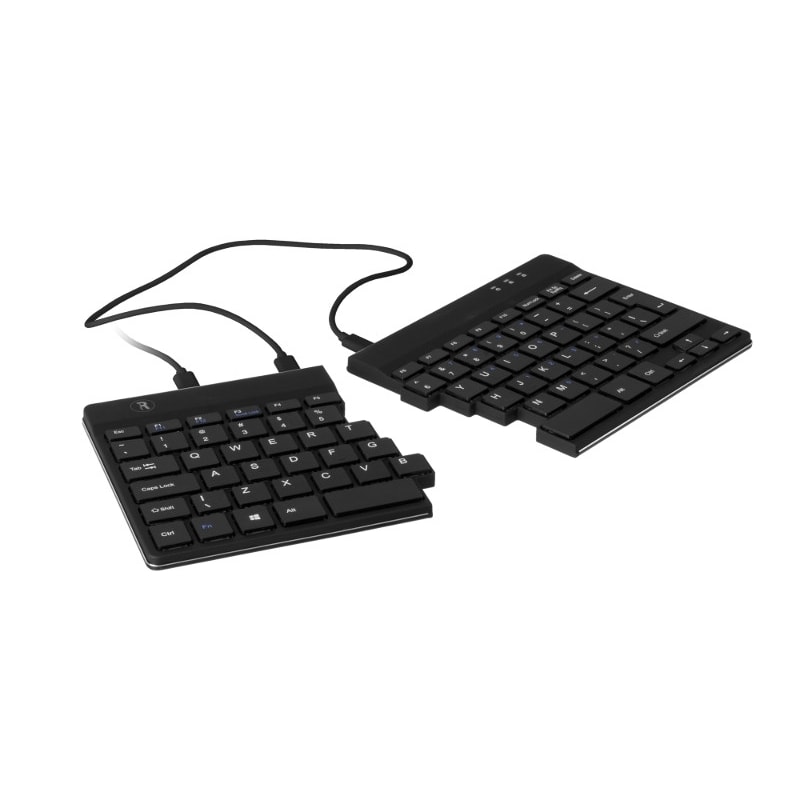 R-Go Split ergonomische Tastatur QWERTY (US) RGOSP-USWIBL, schwarz