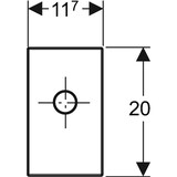 thumbnail of Geberit Fertigbauset für Waschtisch-Element, mit Unterputz-Geruchverschluss, G 11/4", Kunststoff, weiß