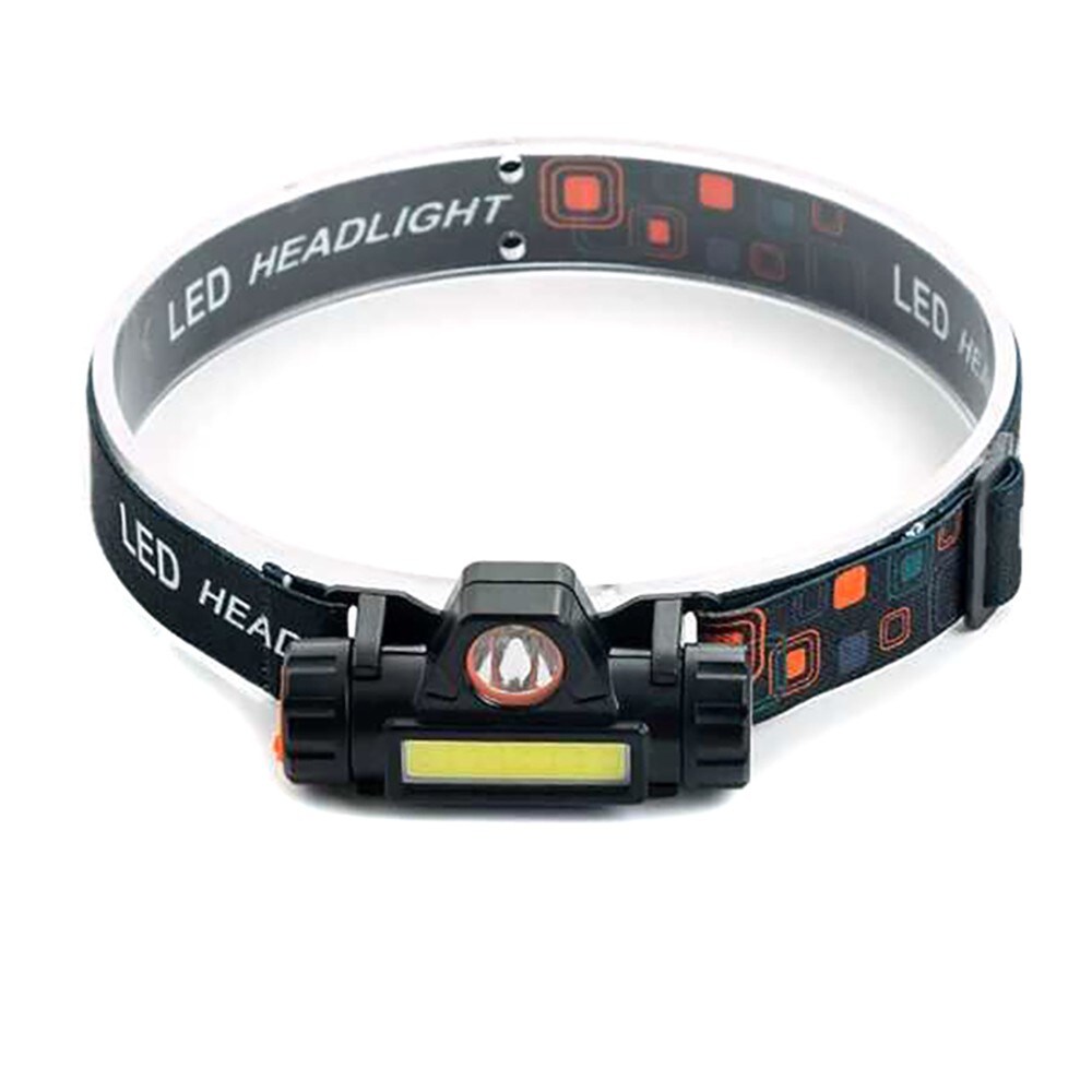 Lanterna frontal recarregável LED recarregável USB