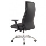 thumbnail of Bürostuhl PORTO Echt-Leder Schwarz ergonomisch mit Kopfstütze, Design Chefsessel Schreibtischstuhl ergonomisch mit Wippfunktion, Drehstuhl mit