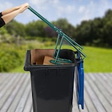 thumbnail of Relaxdays Müllpresse für die Mülltonne, Müllverdichter Hausmüll, Restmüll, Plastik, manuelle Hausmüllpresse, Stahl, grün
