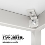 thumbnail of bümö Tisch klein, Multifunktionstisch, 80 x 80 cm in Buche/Schwarz - Beistelltisch, Bistrotisch, Esstisch, Pausentisch, Mehrzwecktisch Tischsystem