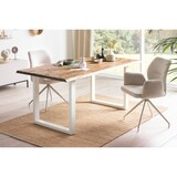 thumbnail of SalesFever Esstisch 180 x 90 cm | Tischplatte Akazie 35 mm | U-Gestell Metall