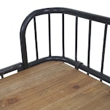 thumbnail of Carrello HWC-A43, carrello di servizio, legno massiccio di abete vintage 84x98x36cm