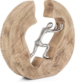 thumbnail of Moritz Skulptur Push and Work 29 x 28 x 6 cm Holz Deko Figur