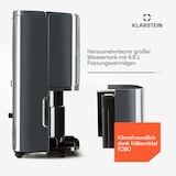 thumbnail of DryFy 20 Luftentfeuchter 420W 20l/d 230m³/h 40-50m² DrySelect 45dB Anthrazit