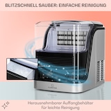 thumbnail of Kristall Eiswürfelmaschine Kristalleis 2 Größen 2,5l Wassertank Silber