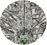 thumbnail of COSTWAY 180 cm künstlicher Weihnachtsbaum mit Beleuchtung und Schnee, 51 Kugellampen, Fernbedienung und Zeitschaltuhr, Weihnachtsbaum
