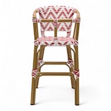 thumbnail of Chaise haute bébé ALMA - Tressage Rouge et Blanc