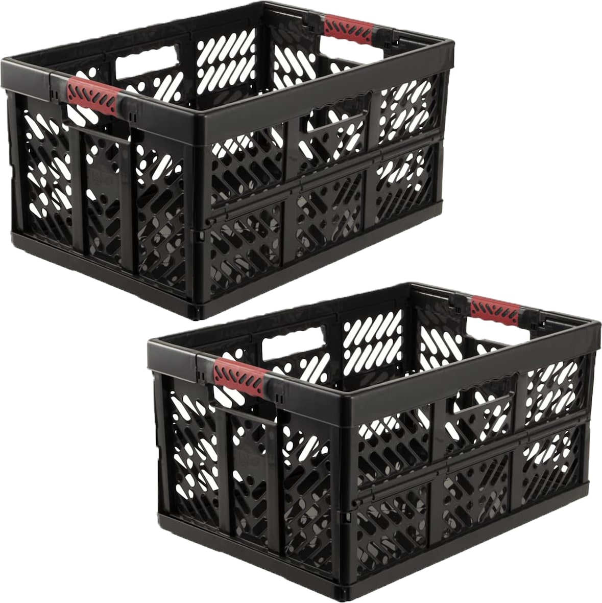 Keeeper - Set mit 2 stabilen klappbaren Aufbewahrungsboxen 45L aus ...