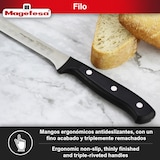 thumbnail of Magefesa Filo - Cuchillo Jamonero 25cm, Acero Inoxidable, Resistente, Estable, Mangos Modernos de Color Negro, Máxima Precisión, Afilado a la Piedra