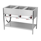 thumbnail of Bain-Marie Wagen Warmhalter Wasserbad Speisenwärmer 3xGN1/1 1200x600x900mm