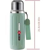 thumbnail of Garrafa térmica para água quente ou fria, café, infusão de chá, garrafa 600ml em aço inox SUS 316 (Verde)
