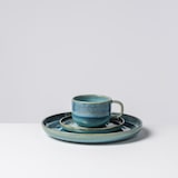 thumbnail of Gipfelstück Kaffeeservice 12-tlg für 4 Personen BLAU/GRÜN, postsicher, Serie TIEFER SEE