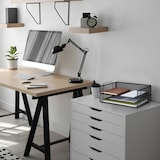 thumbnail of Relaxdays Dokumentenablage, stapelbare Briefablage, Mesh, HBT: 8,5 x 36 x 25 cm, horizontale A4 Ablage, Metall, schwarz