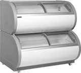 thumbnail of TEFCOLD Zweietagige Gefriervitrine TD500 450l Weiß